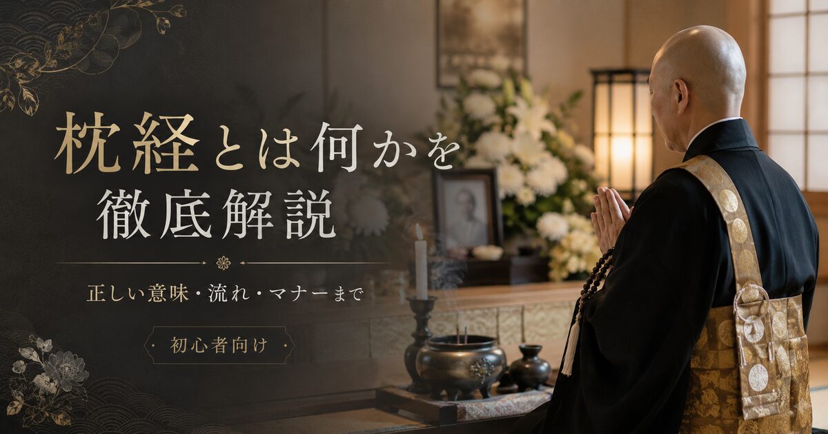 枕経とは何かを徹底解説｜正しい意味・流れ・マナーまで初心者向けにわかりやすく解説